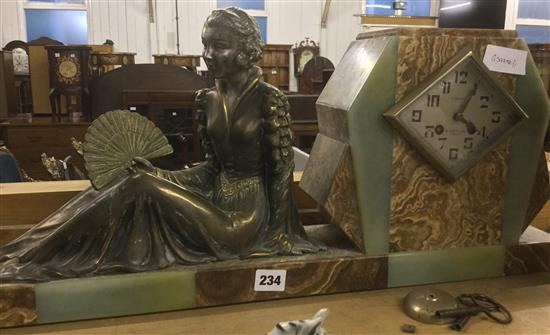 French figural clock